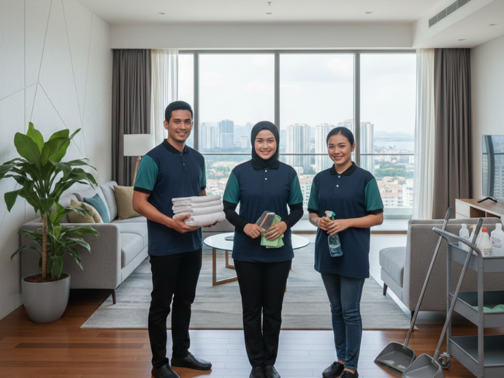 professional housekeeping team